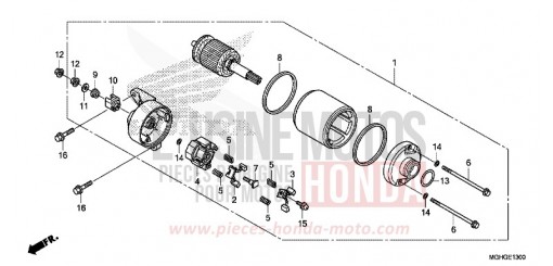 STARTING MOTOR VFR1200XG de 2016